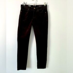 Gap 1969 Legging Jeans True Black Womens Size 26R Soft Corduroy Legging Jeans